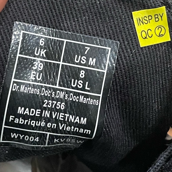 Dr. Martens Vegan 1460 Lace Up Boots Cherry Red Size 8 Women’s - Picture 13 of 14